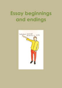 Essay beginnings and endings (1)