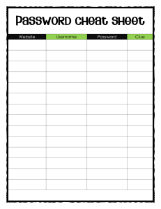 blank password cheat sheet