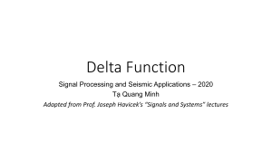 Class 2020 - 03 - Delta Function