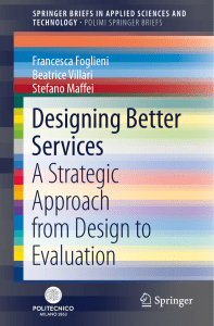 Designing Better Services A Strategic Approach from Design to Evaluation