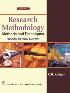 CRKothari Research Methodology