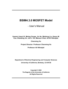BSIM4 manual