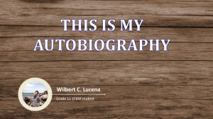 Lucena Autobiography