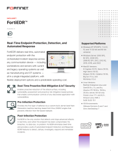 FortiEDR - Datasheet