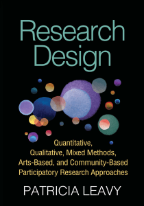 Research Design: Quantitative, Qualitative, Mixed Methods