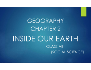 CLASS VII INSIDE OUR EARTH -ppt-pdf 1