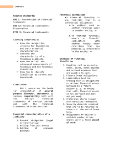 Liabilities: Financial & Non-Financial Accounting Principles