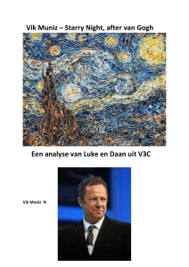 Recycle Kunst Analyse Luke en Daan V3C Vik Muniz - Starry Night, after Van Gogh