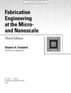 2008 Fabrication Engineering at the Micro and Nanoscale-Oxford University Press, USA (2007)