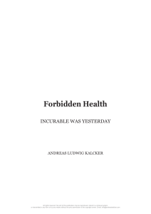 Andreas Ludwig Kalcker - Forbidden Health