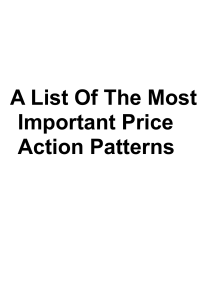 Important Price Action Patterns