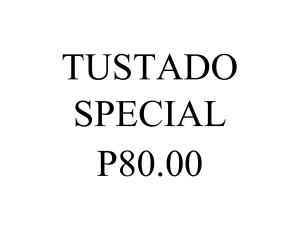 TUSTADO SPECIAL