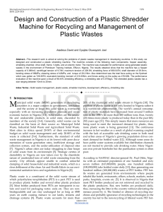 Design-and-Construction-of-a-Plastic-Shredder-Machine-for-Recycling-and-Management-of-Plastic-Wastes