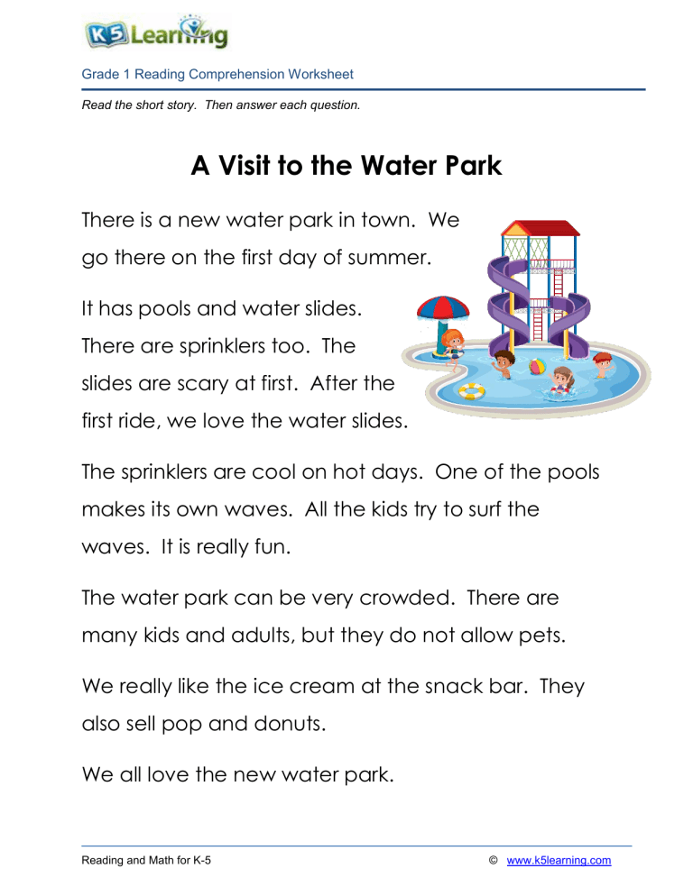 Grade 1 story water park