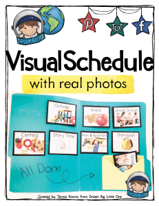 1 - Visual Schedule Cards Editable for Preschool Transitions - Autism, Special Needs