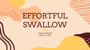 Effortful Swallow Presentation PDF Slides