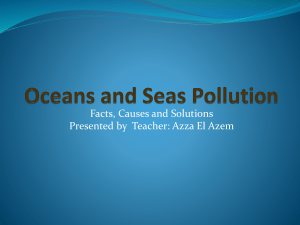 Oceans and Seas Pollution Brief Introduction