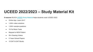 UCEED Study Material Kit