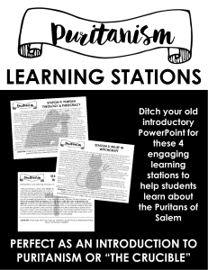 Puritan Learning Stations