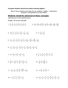 to download the Algebra Review Packet Answer Key