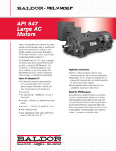 API 547 Large AC Motors
