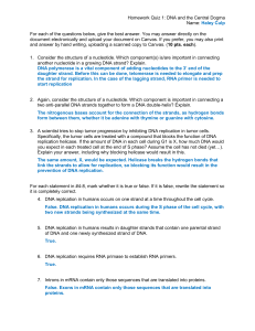 Genomics HW 1