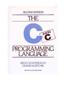 Kernighan, Ritchie - The C Programming Language, 2nd edition