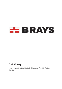 CAE Writing: Pass the Advanced English Exam