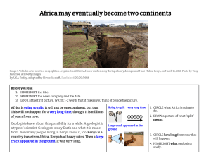 Africa may eventually become two continents- NEWSELA