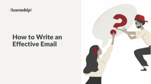 How to Write an effective email