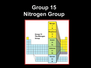 Group 15 Nitrogen group