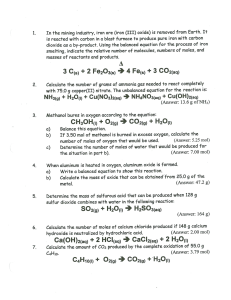 Stoichiometry 1