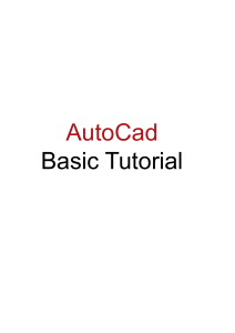 AutoCAD Tutorial 