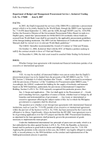 Department of Budget and Management Procurement Service v. Kolonwel Trading