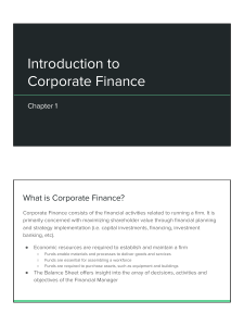 Chapter+1+-+Introduction+to+Corporate+Finance