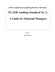 PCAOB Auditing Standard No. 2: A Guide for Financial Managers