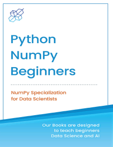 AI Publishing - Python NumPy for Beginners  NumPy Specialization for Data Science-AI Publishing LLC (2022)