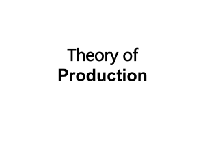 4 Production theory