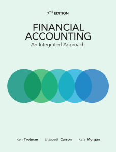 Financial Accounting an Integrated Approach (7th Edition) 2019