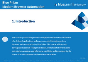 Blue Prism - Modern Browser Automation - Complete