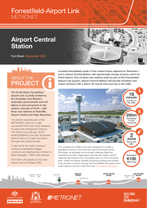 Airport Central Station Fact Sheet