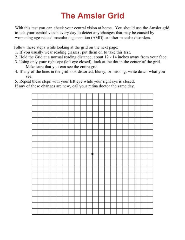 Is Amsler Grid Accurate