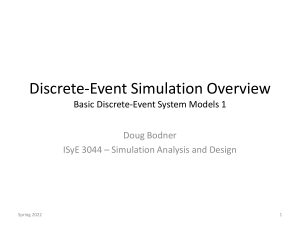 ISyE 3044 Basic Discrete-Event System Models 1