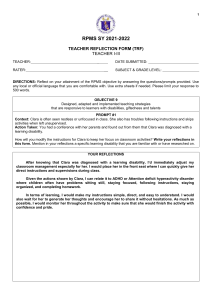 [Appendix 4A] Teacher Reflection Form for T I-III for RPMS SY 2021-2022