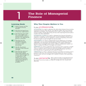 Chapter 1 - Principles of Managerial Finance Gitman