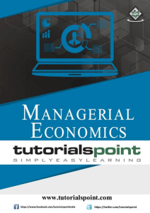 managerial economics tutorial