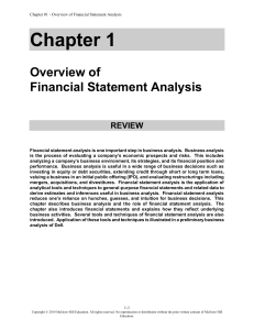 Financial Statement Analysis Overview