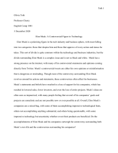Researched Argument Essay for English Comp. 