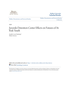 Juvenile Detention Center Effects on Futures of At-Risk Youth