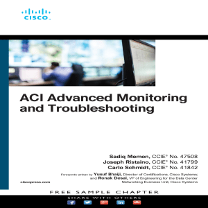 ACI Advanced Monitoring and Troubleshooting Textbook